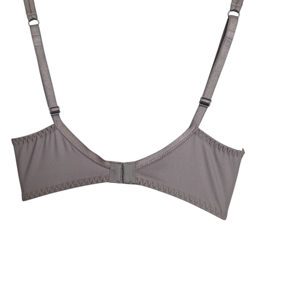 Gray Lace Underwire Bra with Double Straps - Picture 3 of 3